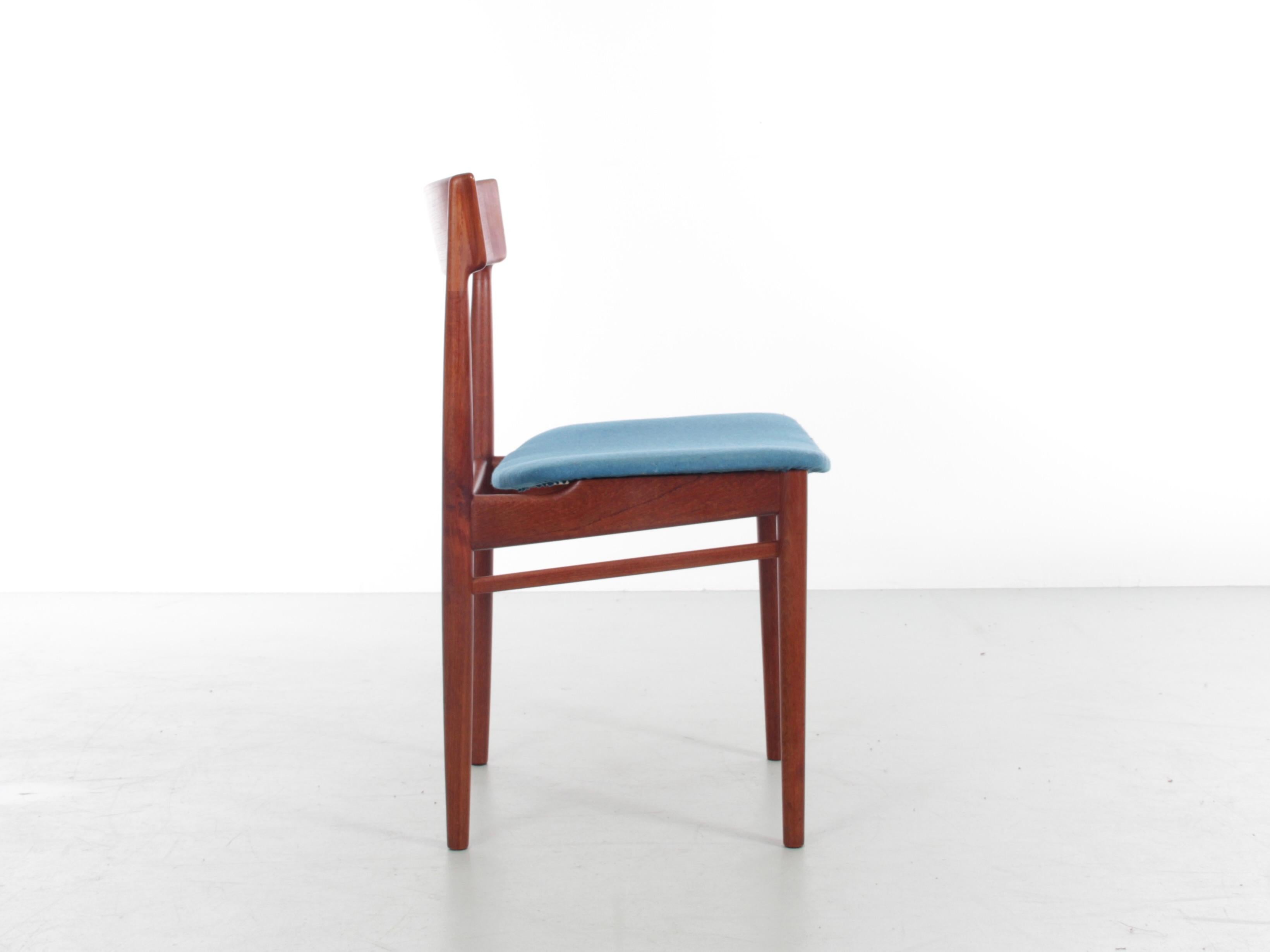 Mid-20th Century Mid-Century Modern Scandinavian Pair of Chairs in Teak by Harry Rosengren Hansen