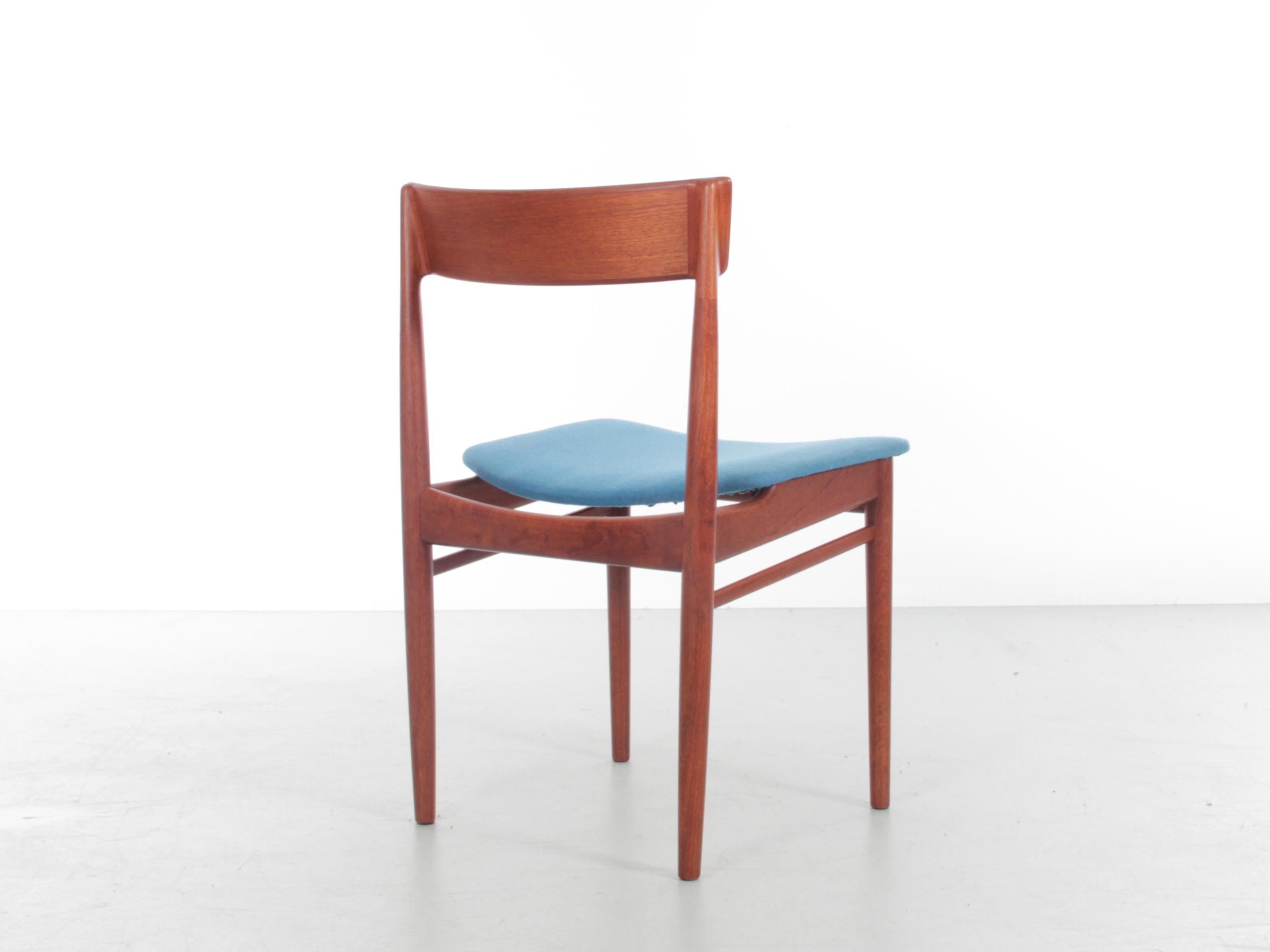 Mid-Century Modern Scandinavian Pair of Chairs in Teak by Harry Rosengren Hansen 1