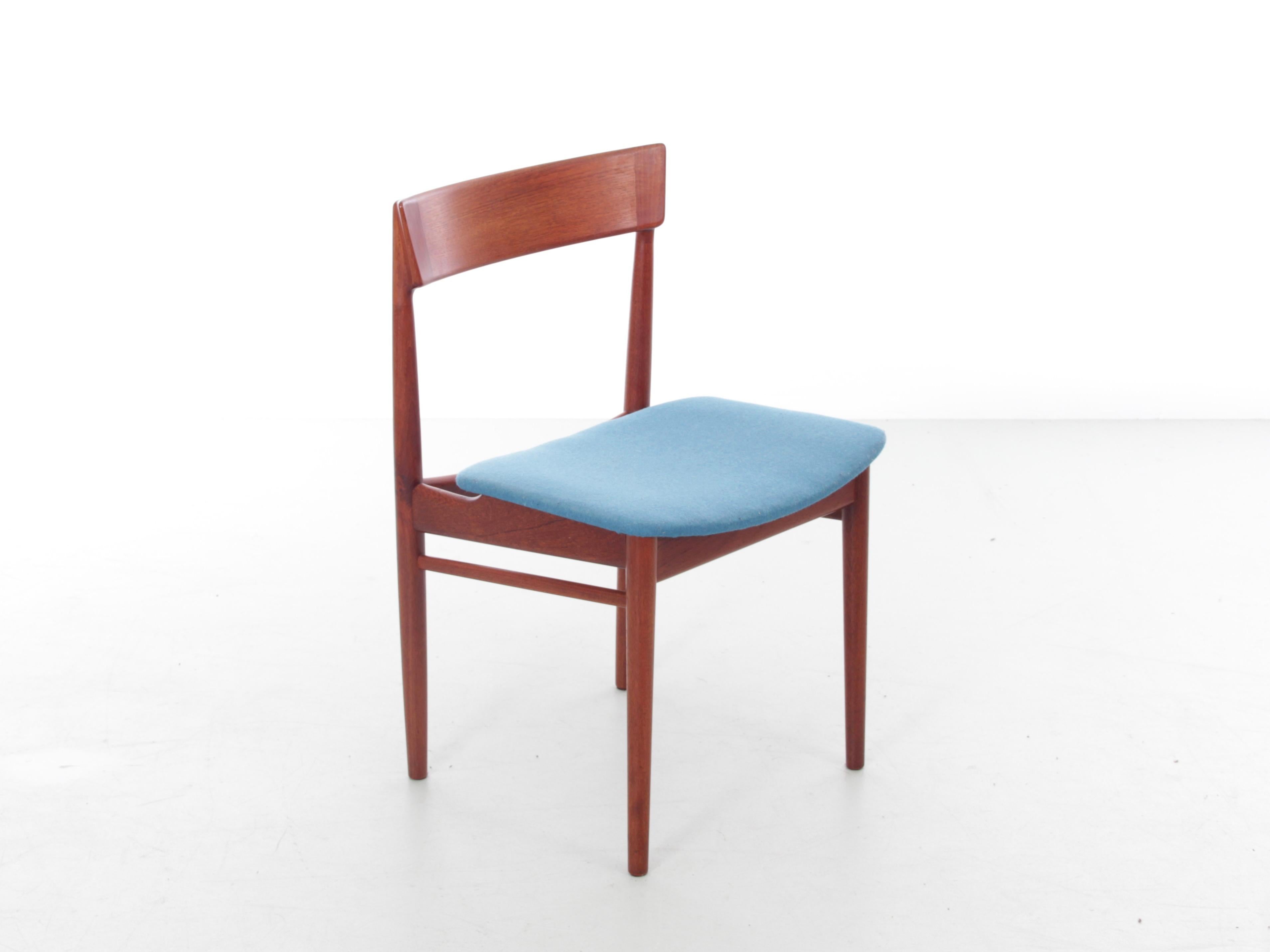 Mid-Century Modern Scandinavian Pair of Chairs in Teak by Harry Rosengren Hansen 2