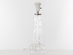 Skandinavische Mid-Century Modern-Tischlampen aus Kristall von Carl Fagerlund, Paar