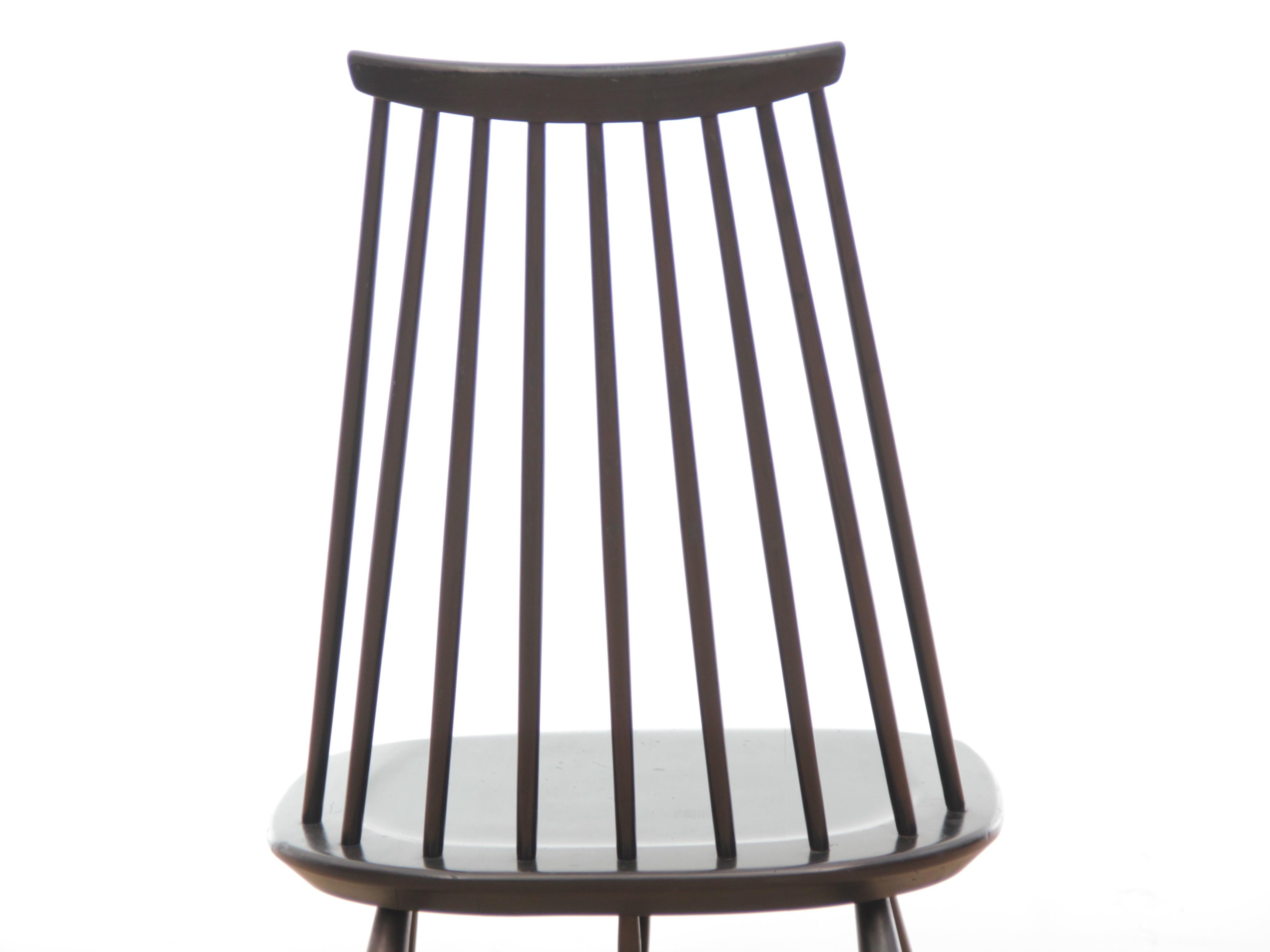 Beech Mid-Century Modern Scandinavian Pair of Mademoiselle Chair by Tapiovaara For Sale