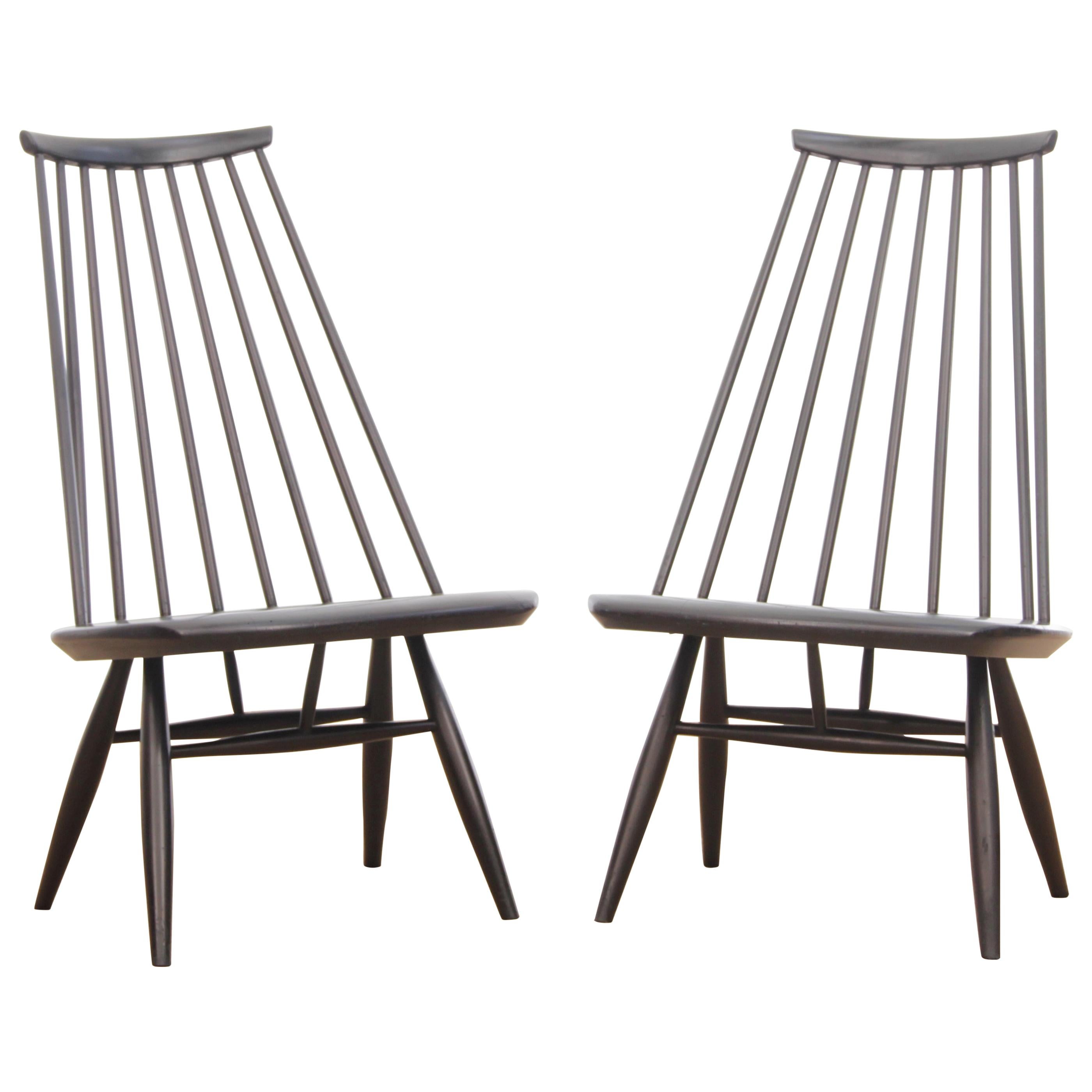 Mid-Century Modern Scandinavian Pair of Mademoiselle Chair by Tapiovaara For Sale