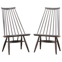 Retro Mid-Century Modern Scandinavian Pair of Mademoiselle Chair by Tapiovaara