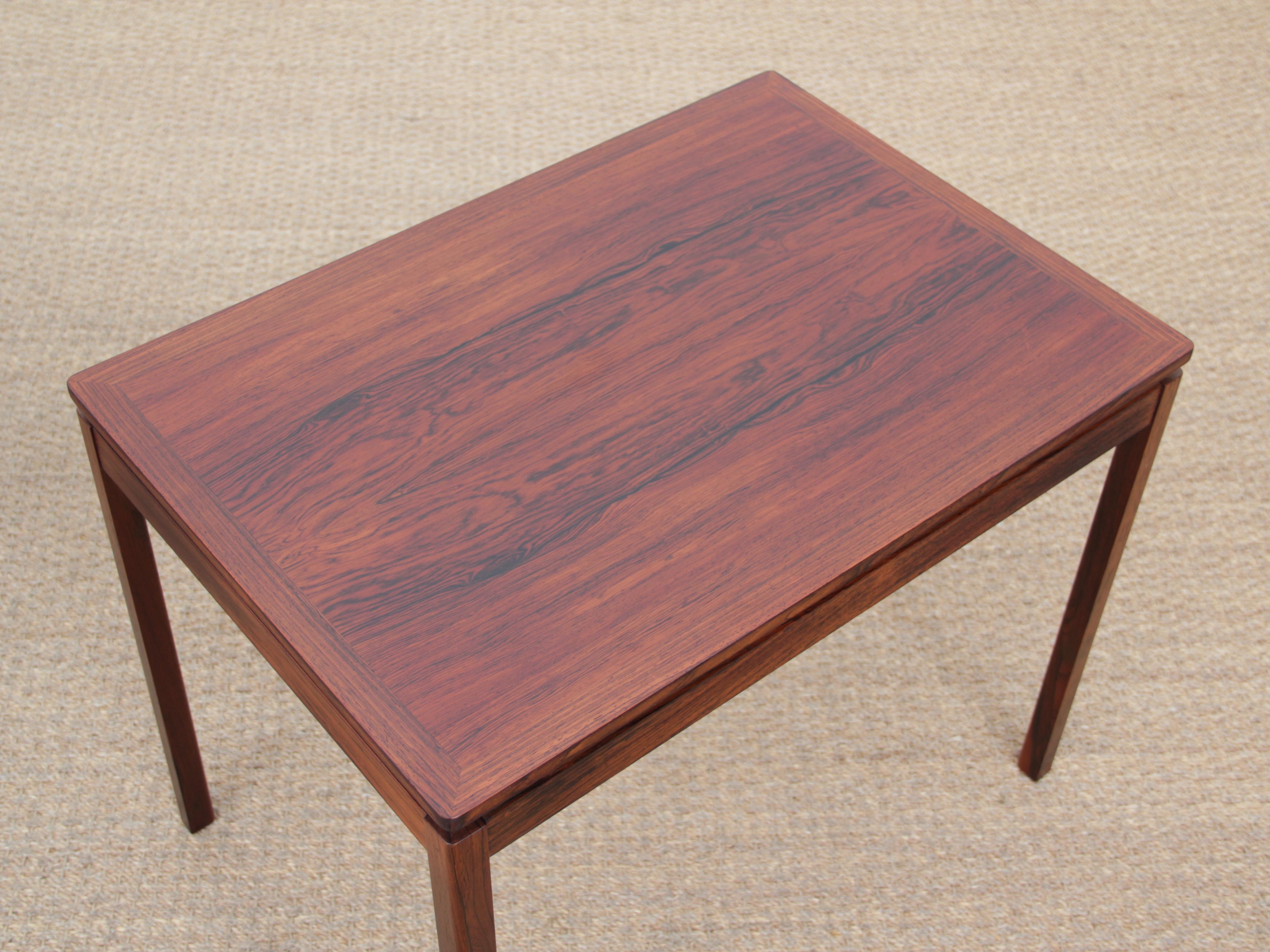 Mid-20th Century Mid-Century Modern Scandinavian Pair of Occasionnal Table by Yngvar Sandstrom