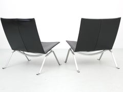 Mid-Century Modern scandinavian pair of PK 22 by Poul Kjaerholm