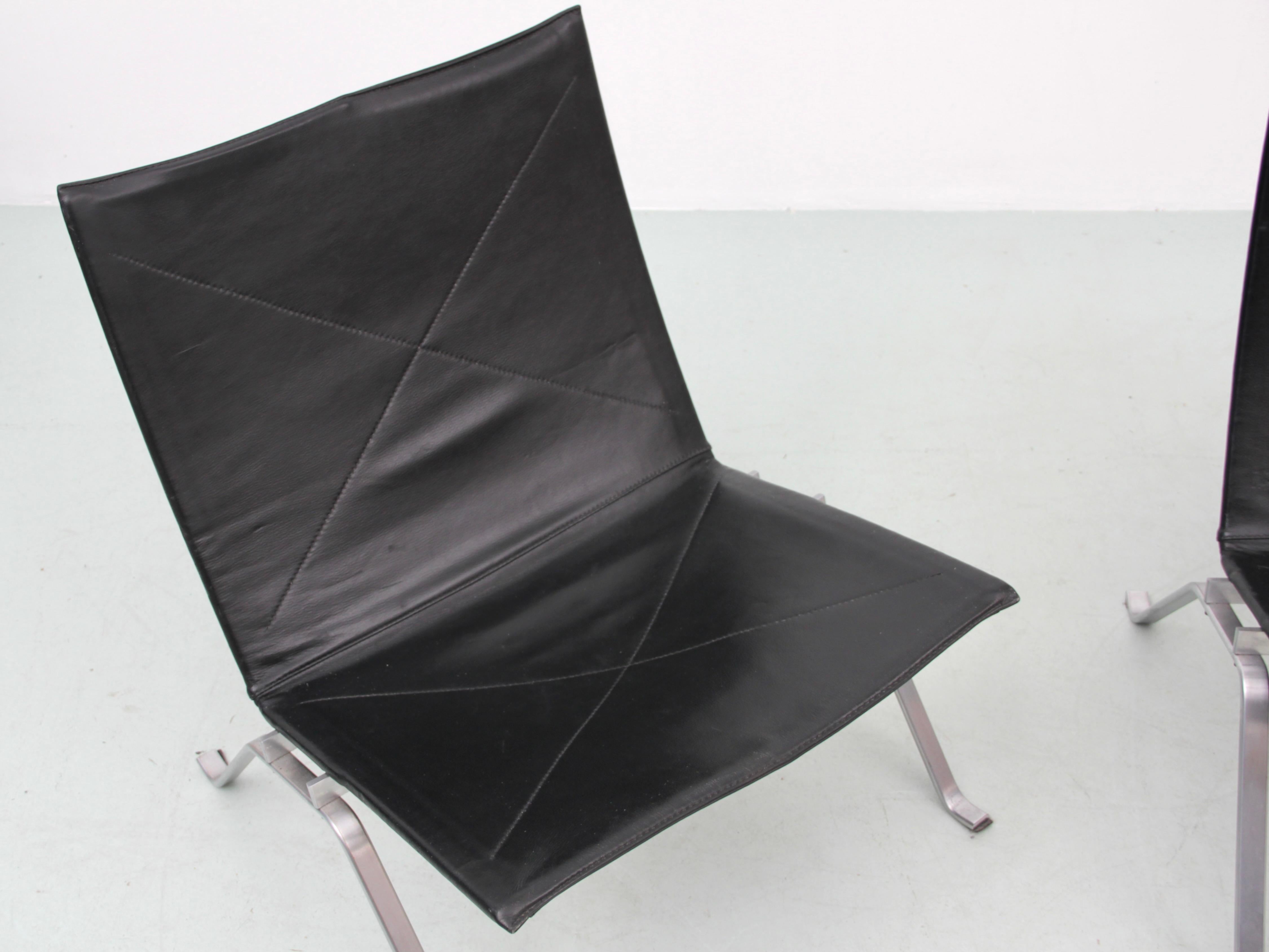 Coppia di PK 22 di Poul Kjaerholm, in stile scandinavo, risalente alla metà del secolo. in vendita 1
