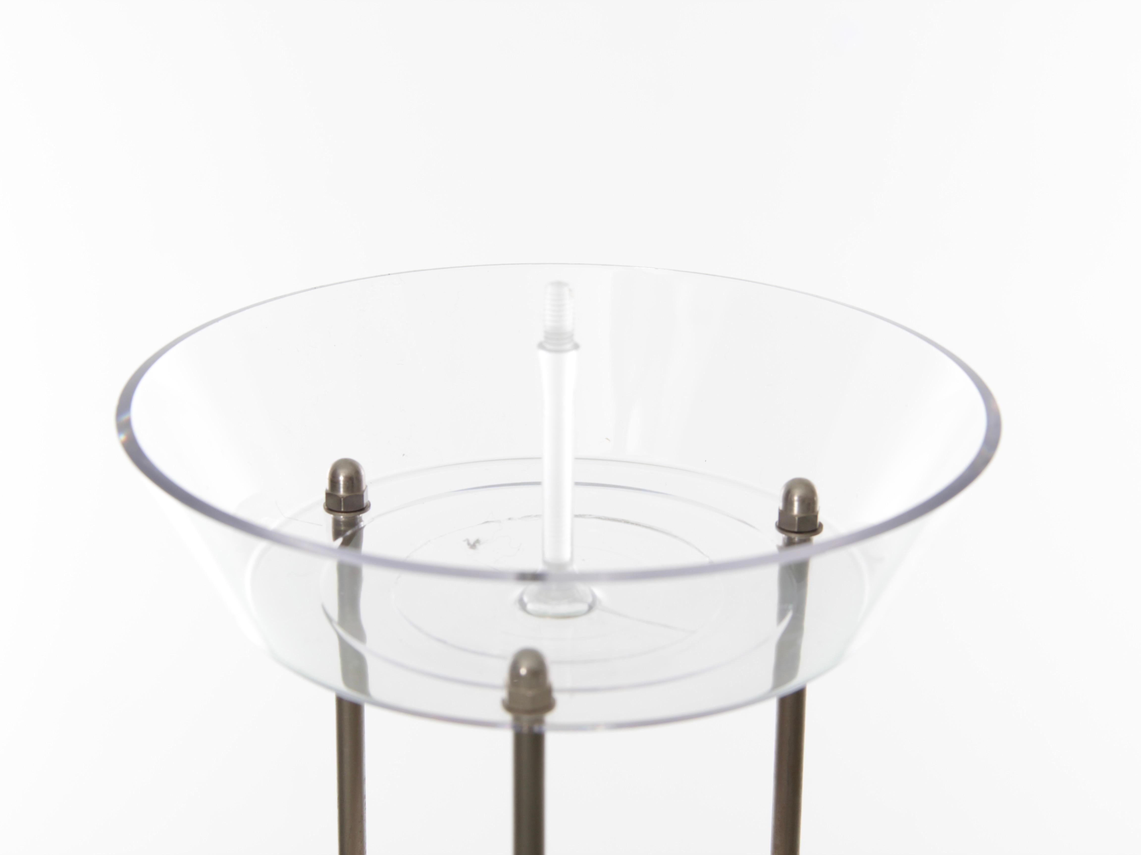Acciaio Lampada da terra Panthella di Verner Panton, in stile scandinavo e moderno, risalente alla metà del secolo scorso in vendita