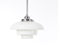 Mid-Century Modern Scandinavian Pendant Lamp in Glass
