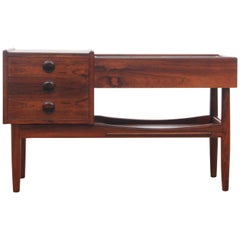 Mid-Century Modern Scandinavian Planter Table by Arne Wahl Iversen in Rosewood