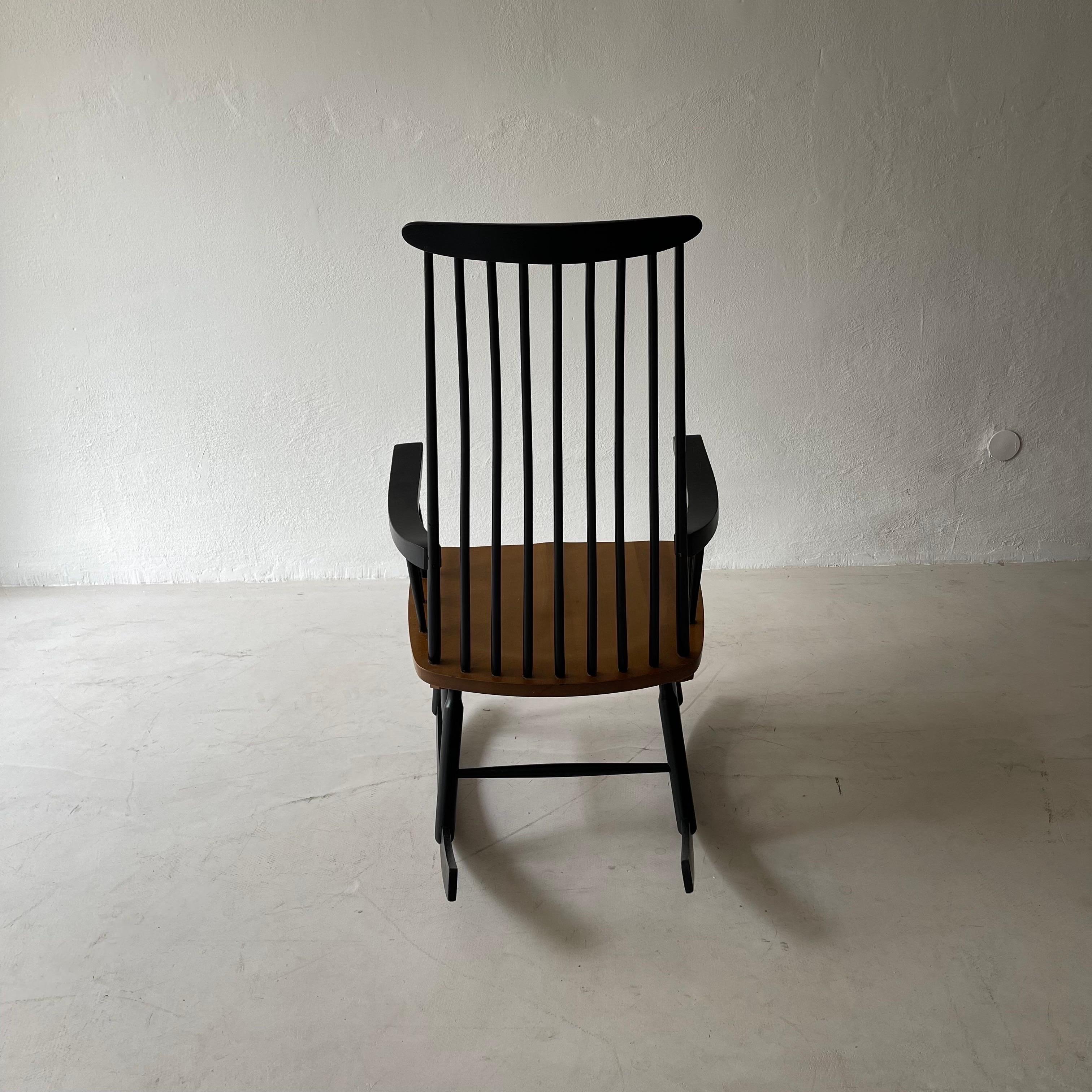 Mid-Century Modern Scandinavian Rocking Chair 1950s 2