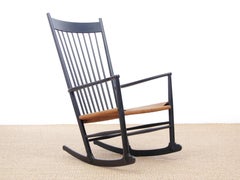 Mid-Century Modern Scandinavian Rocking Chair Model J16 by Hans Wegner for Fred