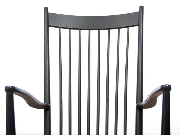 Mid-Century Modern Scandinavian Rocking Chair Model J16 by Hans Wegner ...