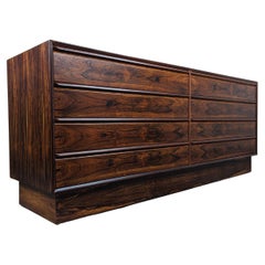 Mid Century Modern Scandinavian Rosewood Lowboy Dresser by Westnofa, c1960s