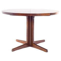 Mid-Century Modern Scandinavian Rosewood Pedestal Dining Table