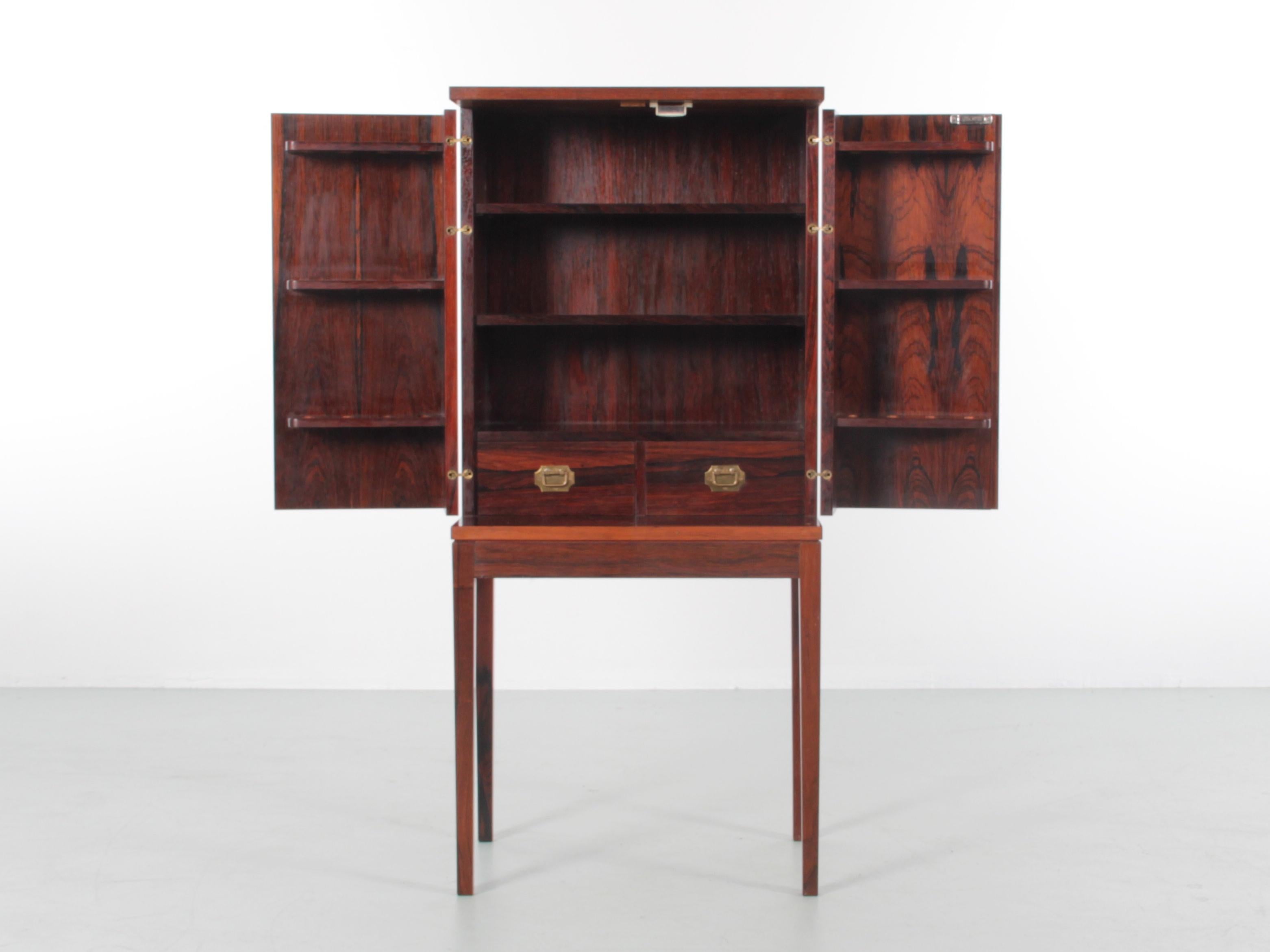 Scandinavian Modern Mid-Century Modern Scandinavian Rosewood Pipe Cabinet by Ole Wansher