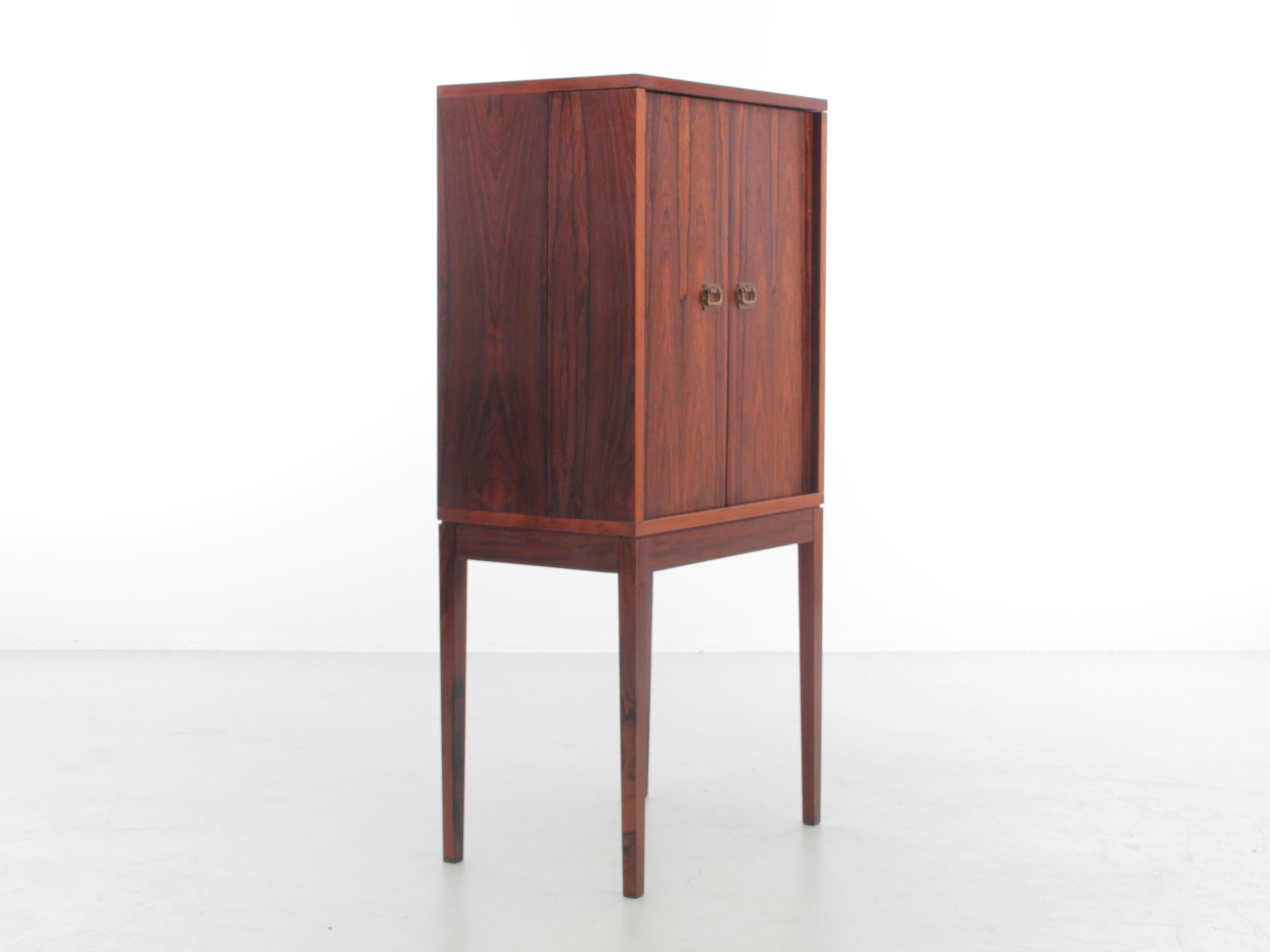 Mid-20th Century Mid-Century Modern Scandinavian Rosewood Pipe Cabinet by Ole Wansher