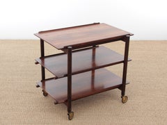 Mid-Century Modern Scandinavian Rosewood Trolley
