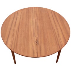 Vintage Mid-Century Modern Scandinavian Round Dining in Teak 4/8 Seats by Elsteds Mob