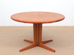 Mid-Century Modern Scandinavian Round Dining Table in Teak 6/10 Seat