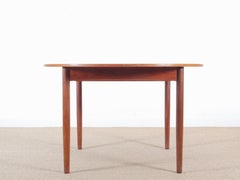 Mid-Century Modern Scandinavian Round Dining Table in Teak, Four-Ten Seats