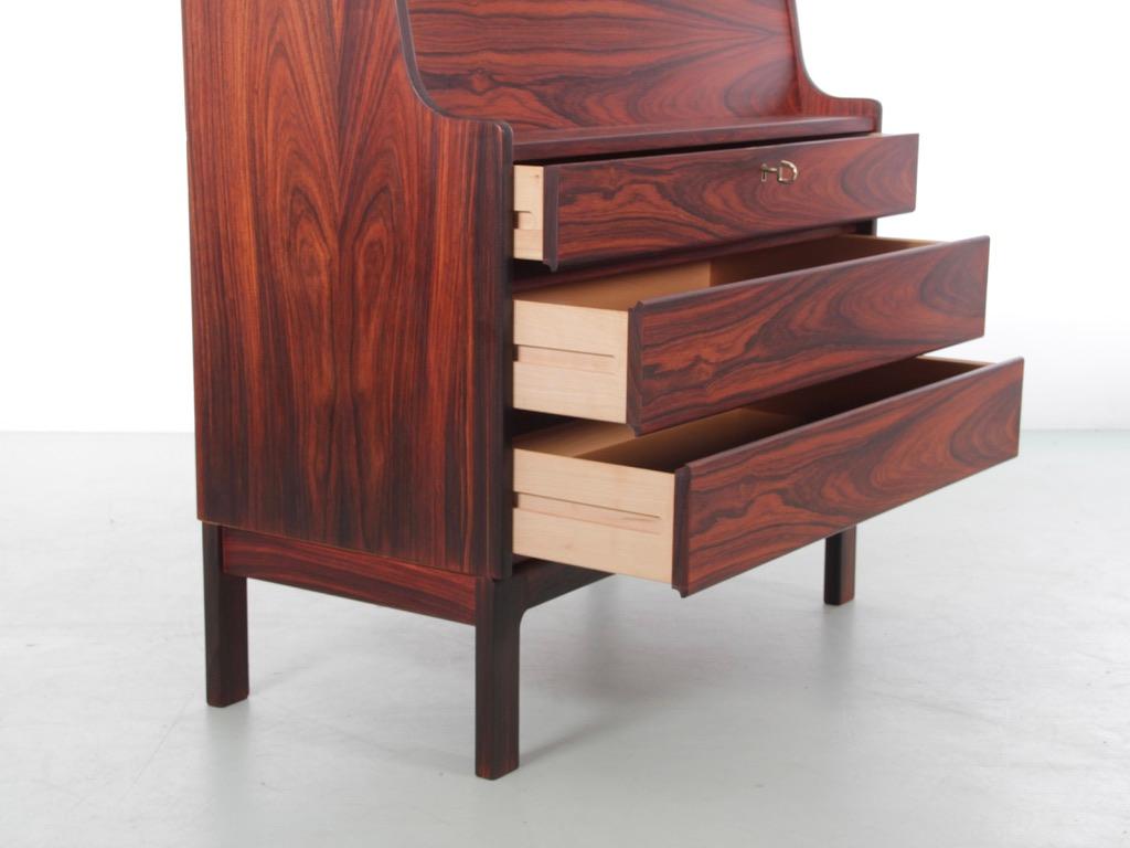 Mid-Century Modern scandinavian secretary in rosewood by Arne Wahl Iversen. For Sale 3