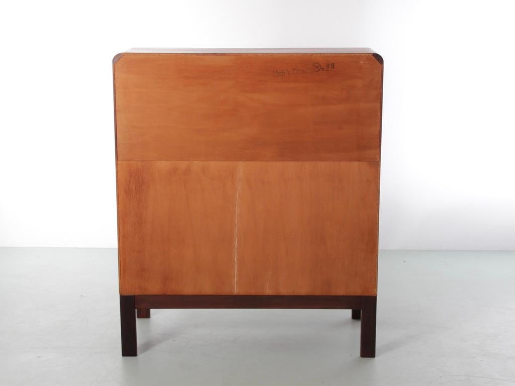 Mid-Century Modern scandinavian secretary in rosewood by Arne Wahl Iversen. For Sale 7