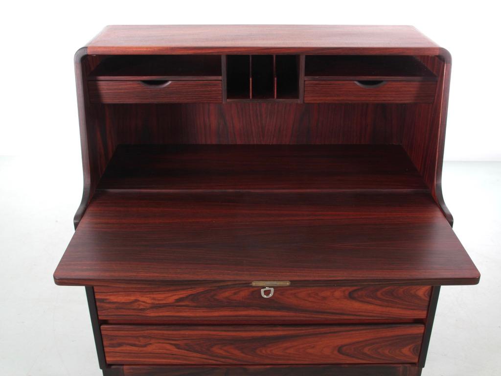 Scandinavian Modern Mid-Century Modern scandinavian secretary in rosewood by Arne Wahl Iversen. For Sale