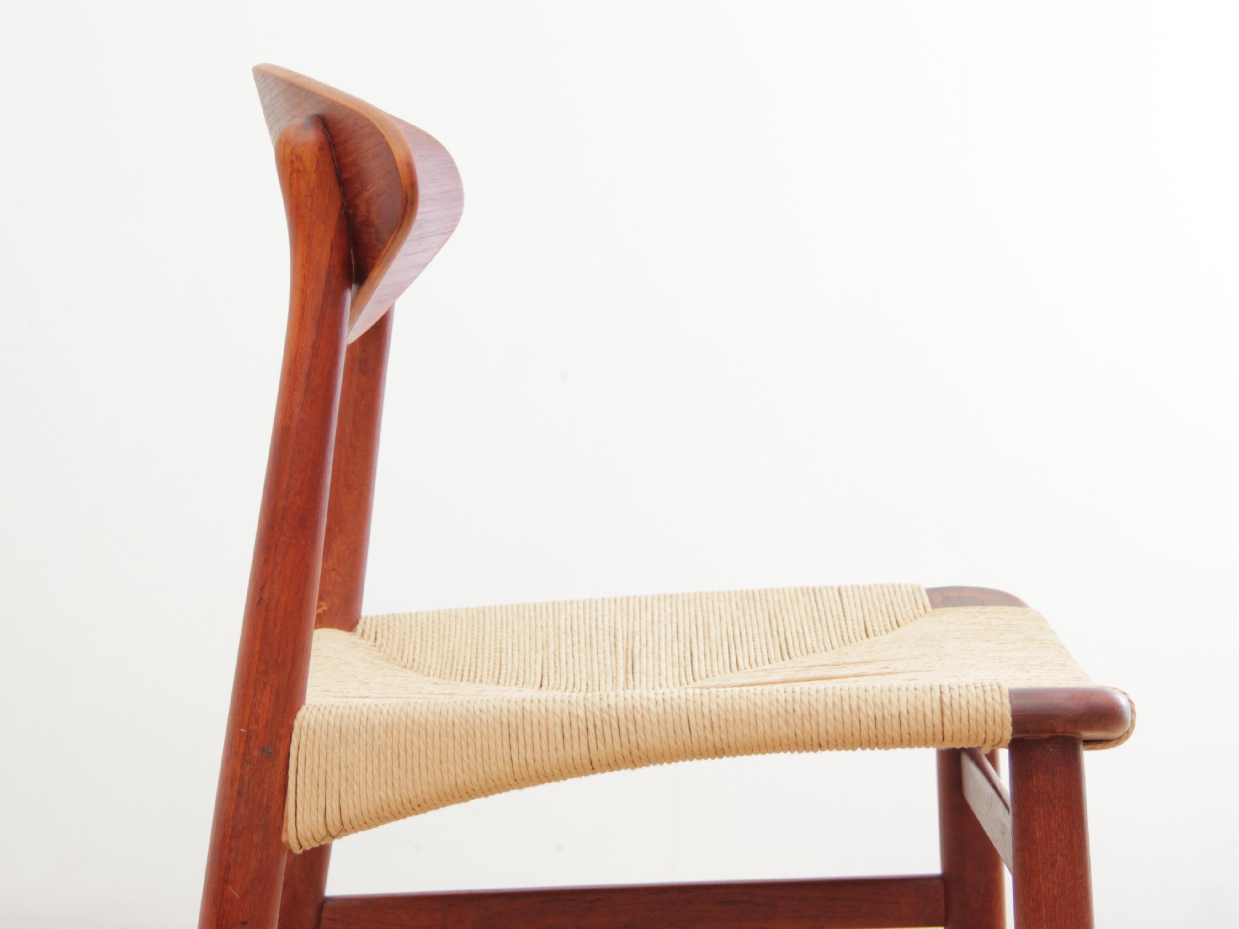 Set di 4 sedie scandinave moderne di metà secolo di Aksel Bender Madsen in vendita 6