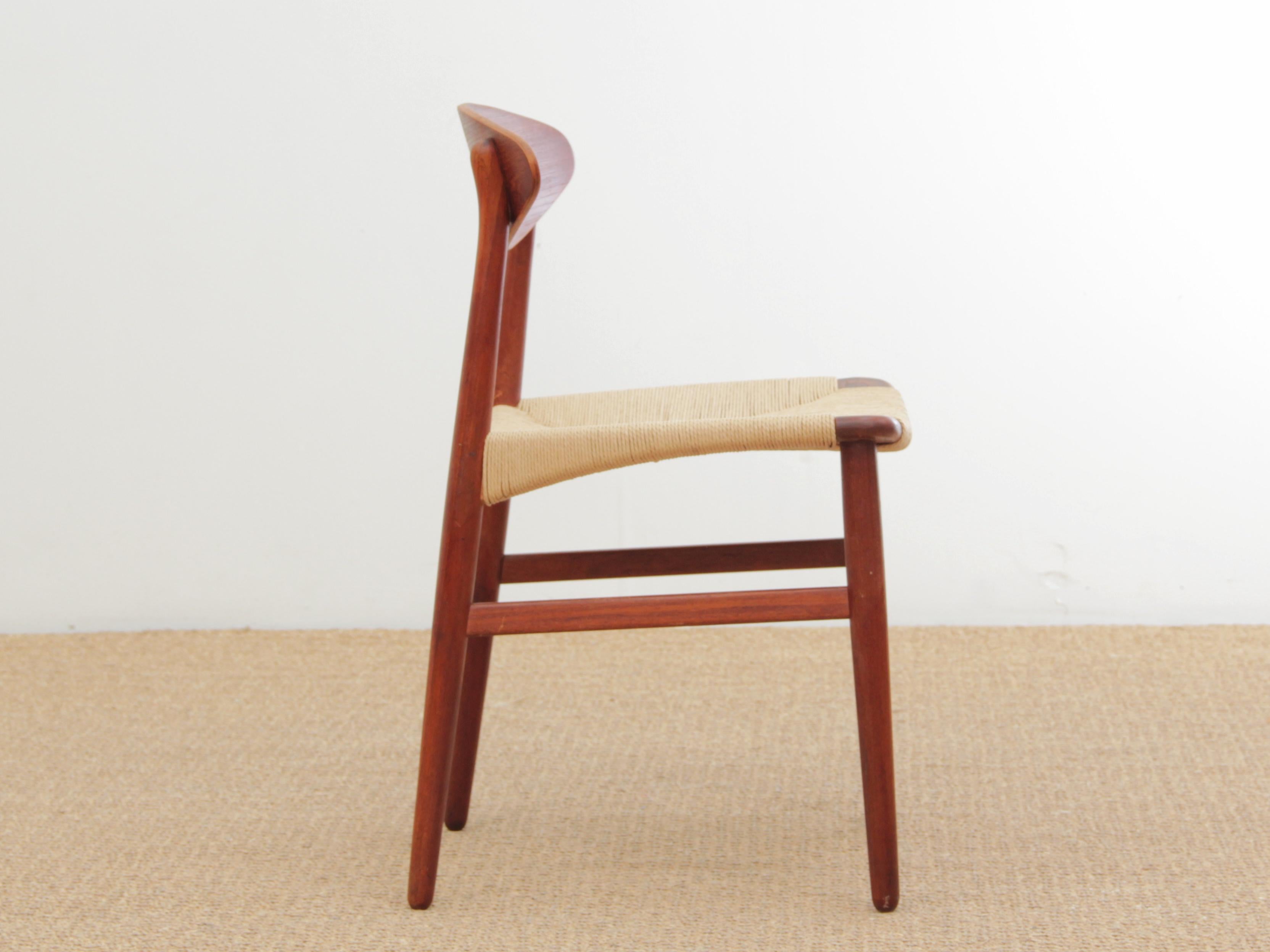 Danois Ensemble de 4 chaises scandinaves modernes du milieu du siècle dernier de Aksel Bender Madsen en vente
