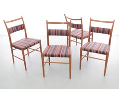 Mid-Century modern scandinavian set of 4 chairs by Yngve Ekström.