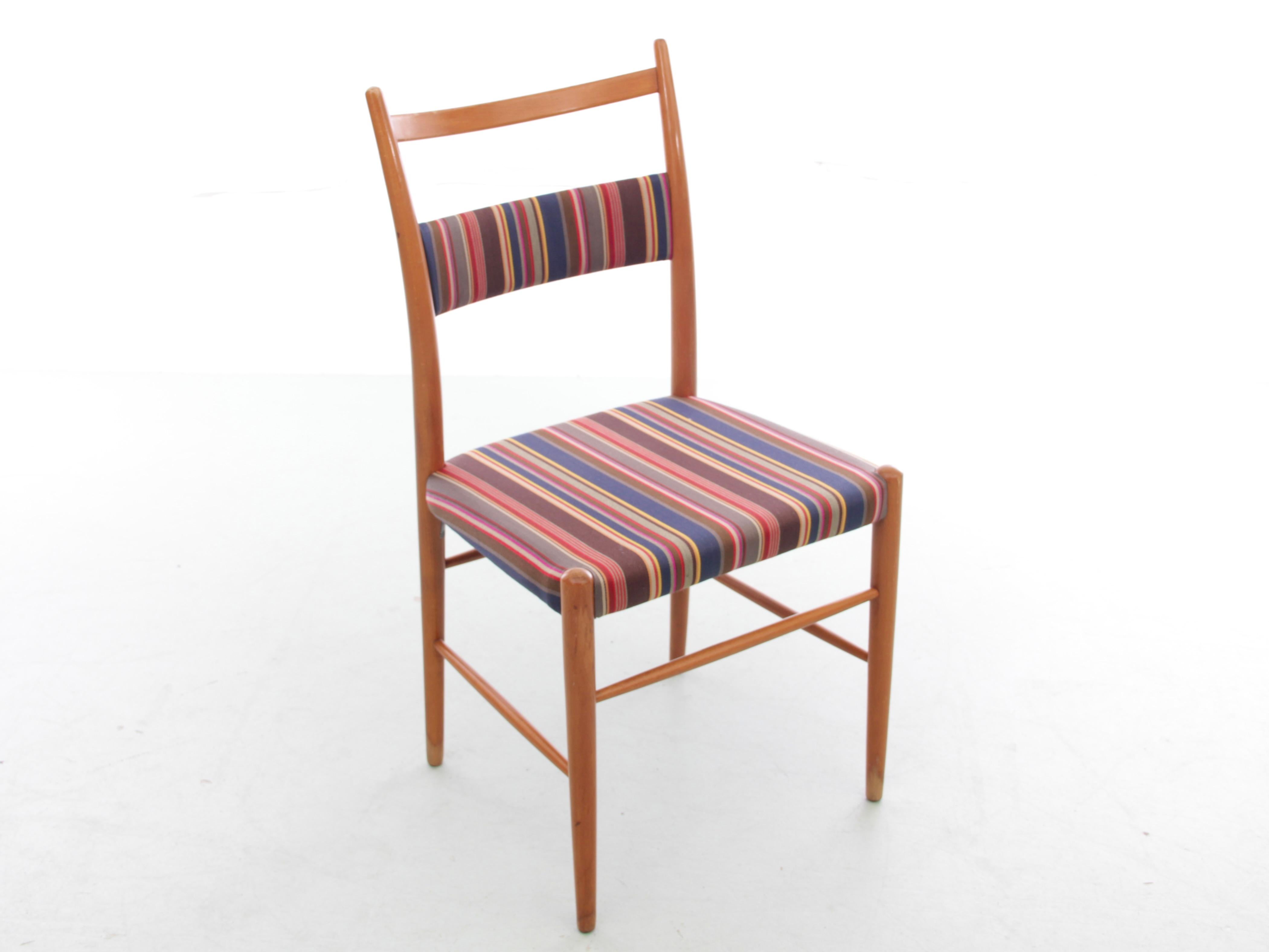 Tessuto Set di 4 sedie scandinave di Yngve Ekström. in vendita