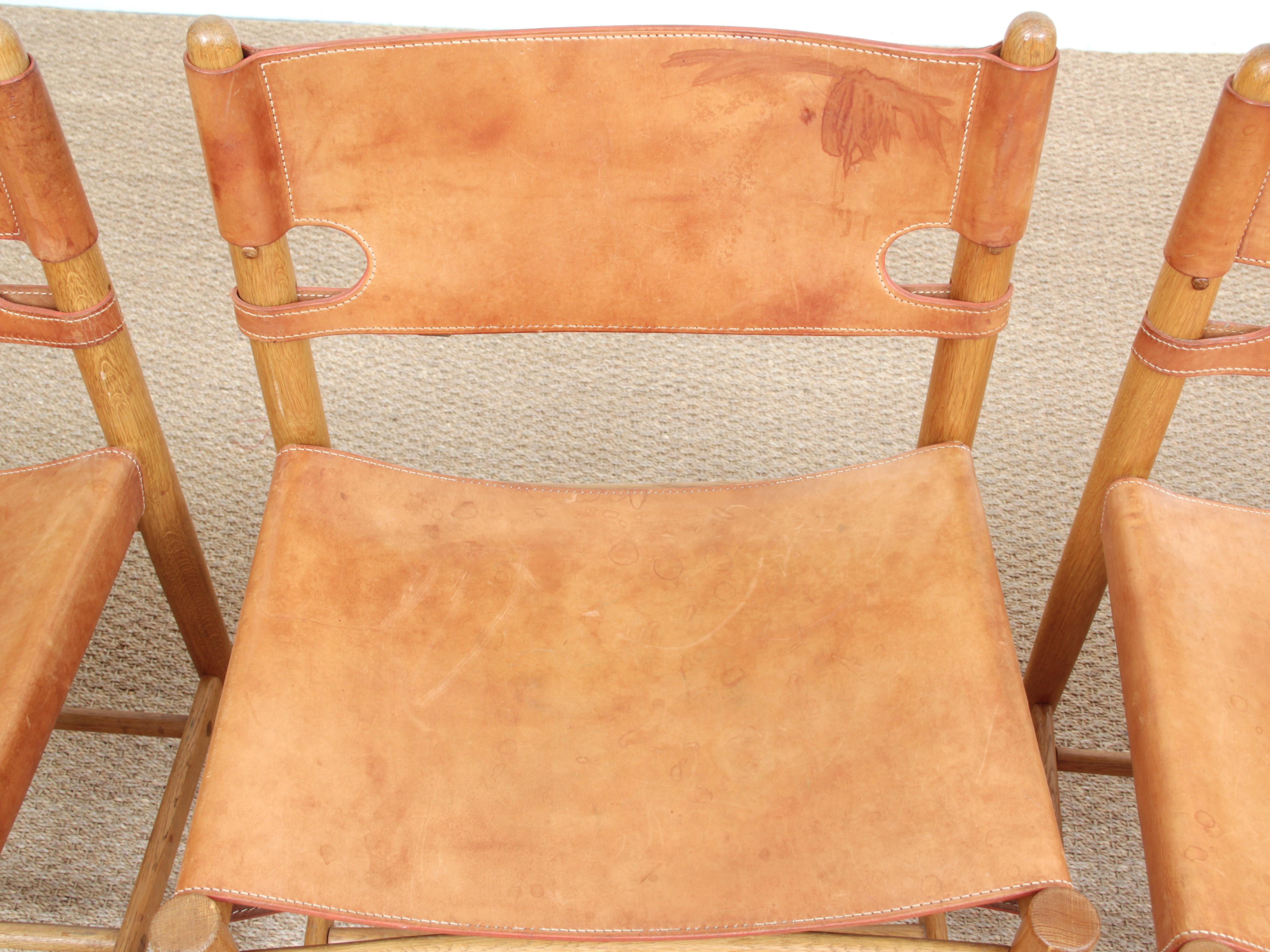 Ensemble de 4 chaises scandinaves modernes du milieu du siècle dernier en vente 2