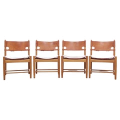 Mid-Century Modern Scandinavian Set of 4 Chairs