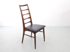 Mid-Century Modern Scandinavian Set of 4 Rosewood Chairs Model Lis by Niels Koe