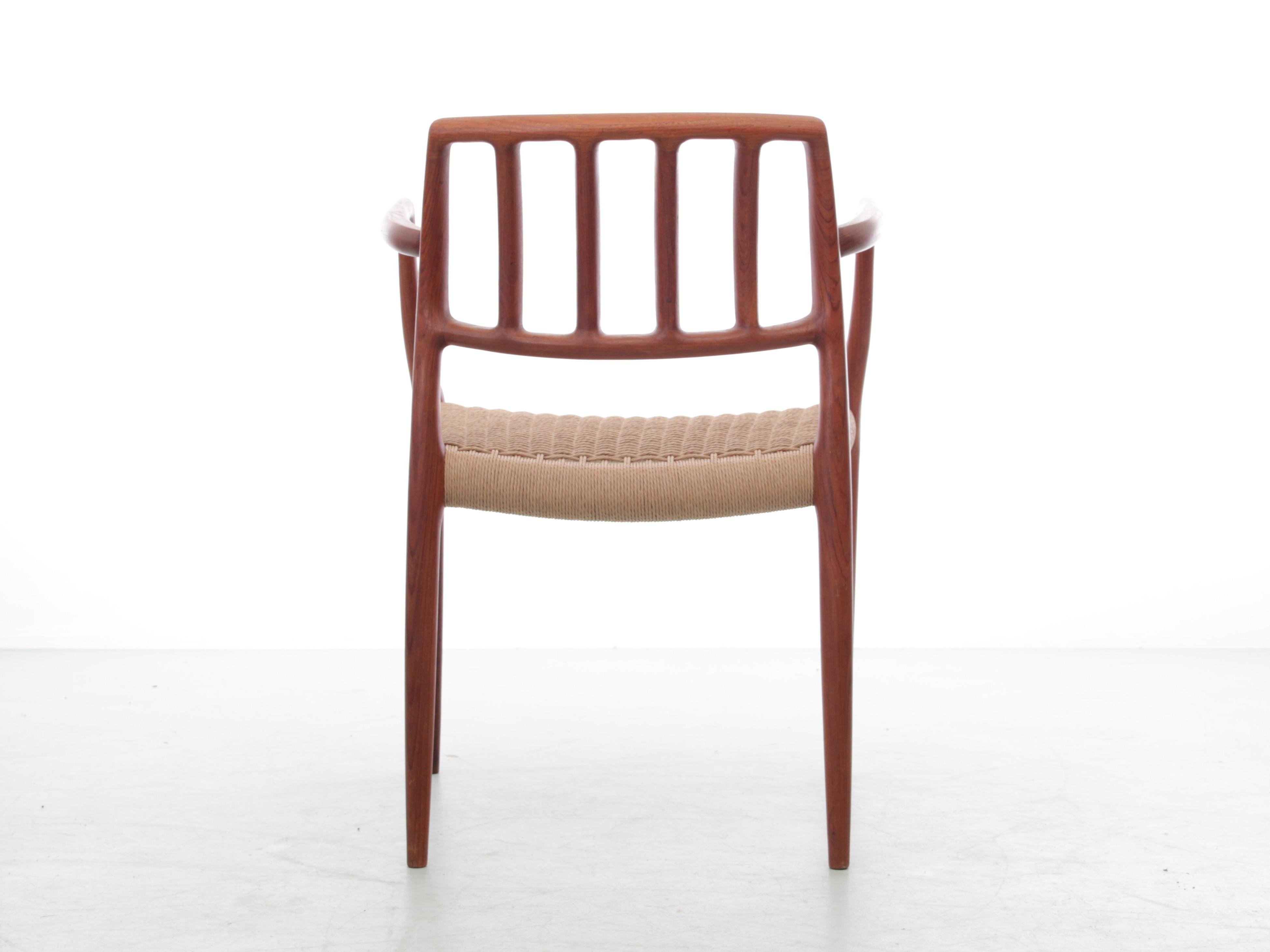 Spago Metà secolo  set di 4 poltrone moderne scandinave in teak modello 66 in vendita