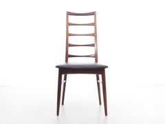Mid-Century Modern Scandinavian Set of 4 Teak Chairs Model Lis by Niels Koefoed