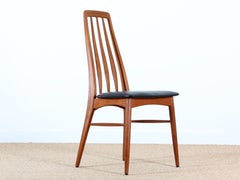Mid-Century Modern Scandinavian Set of 4 Teak Chairs Modele Eva  by Niels Koefo