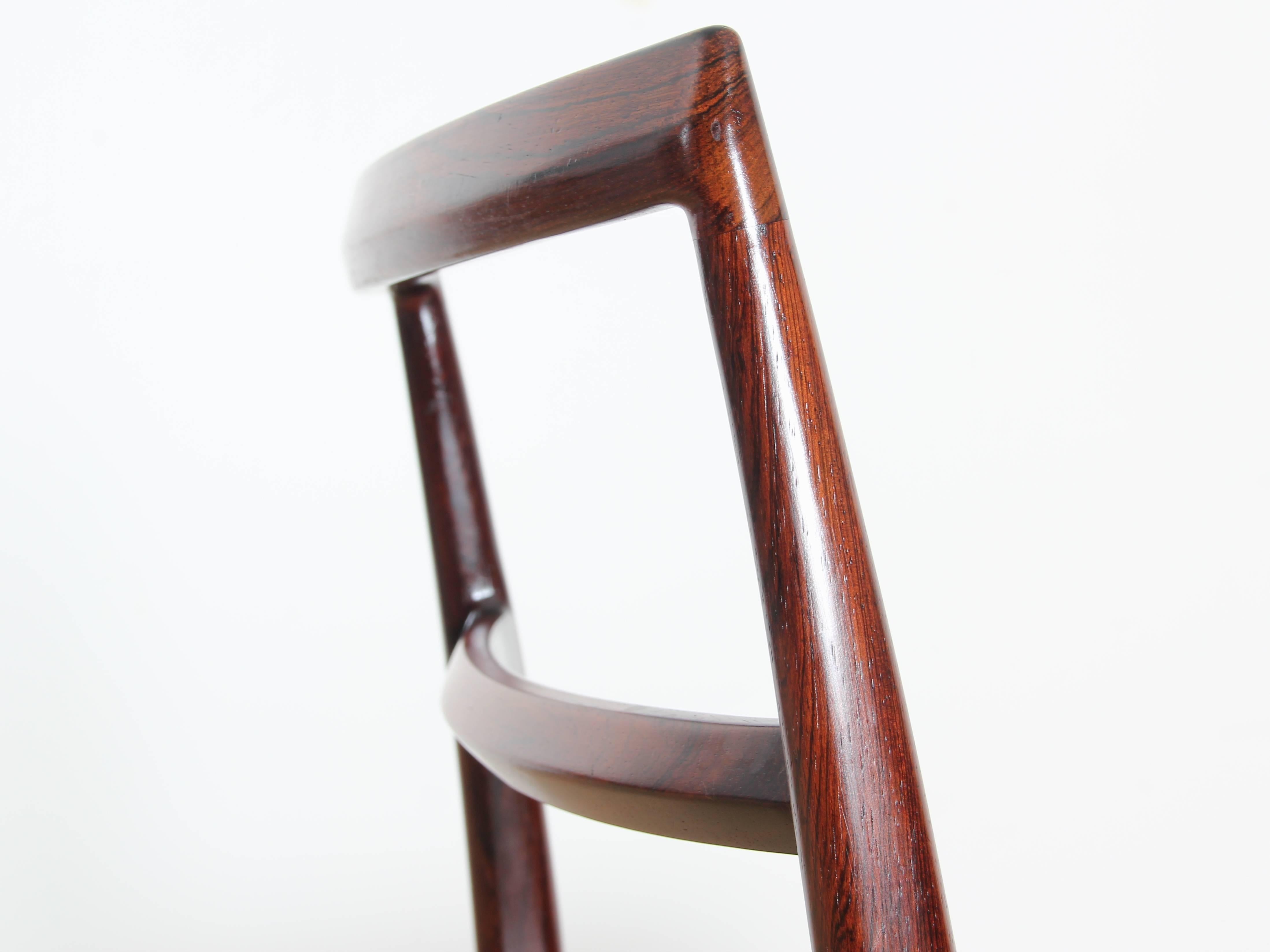 Mid-Century Modern Scandinavian Set of Six Chairs by Arne Vodder Model 430 4