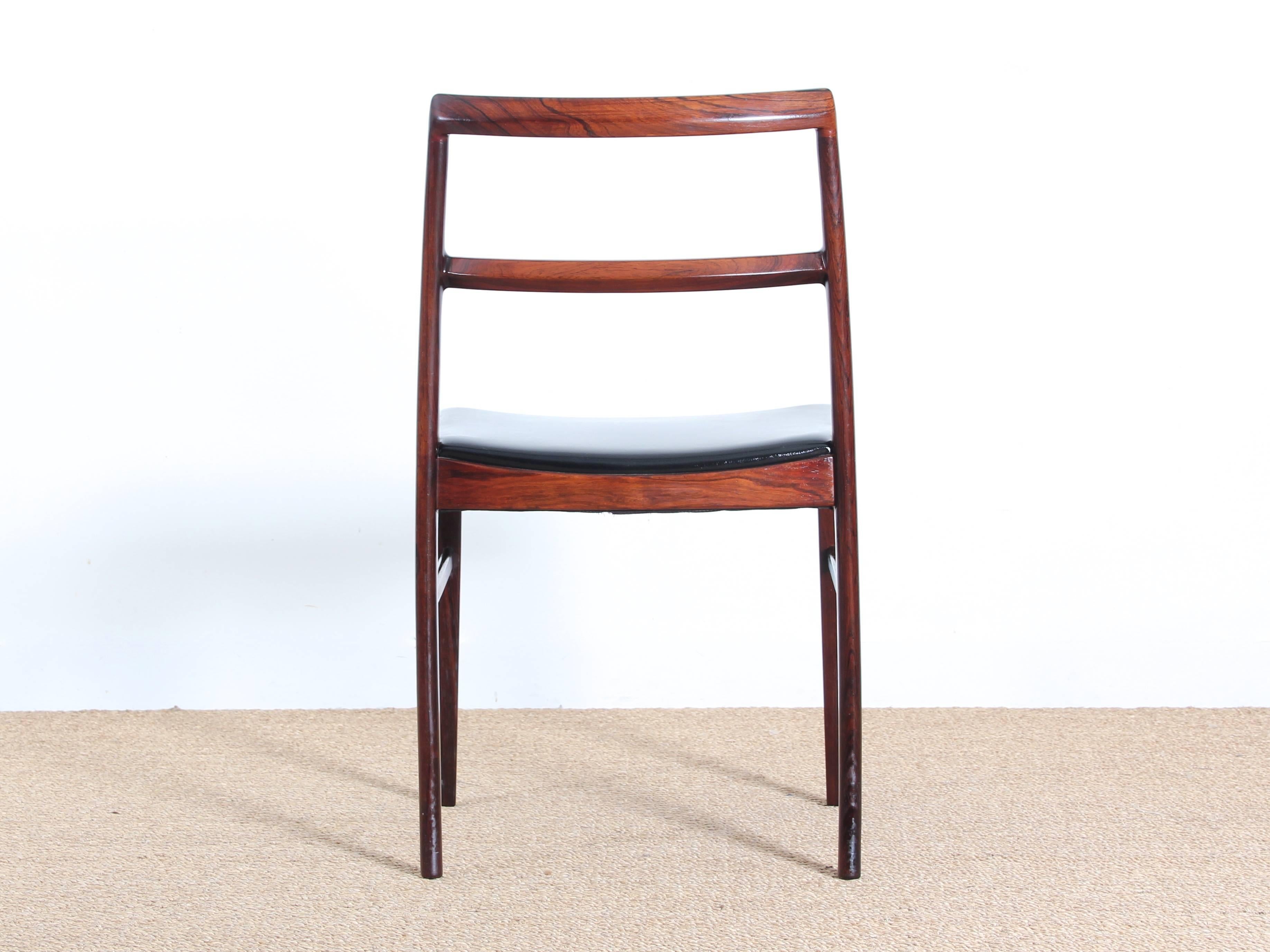 Mid-20th Century Mid-Century Modern Scandinavian Set of Six Chairs by Arne Vodder Model 430