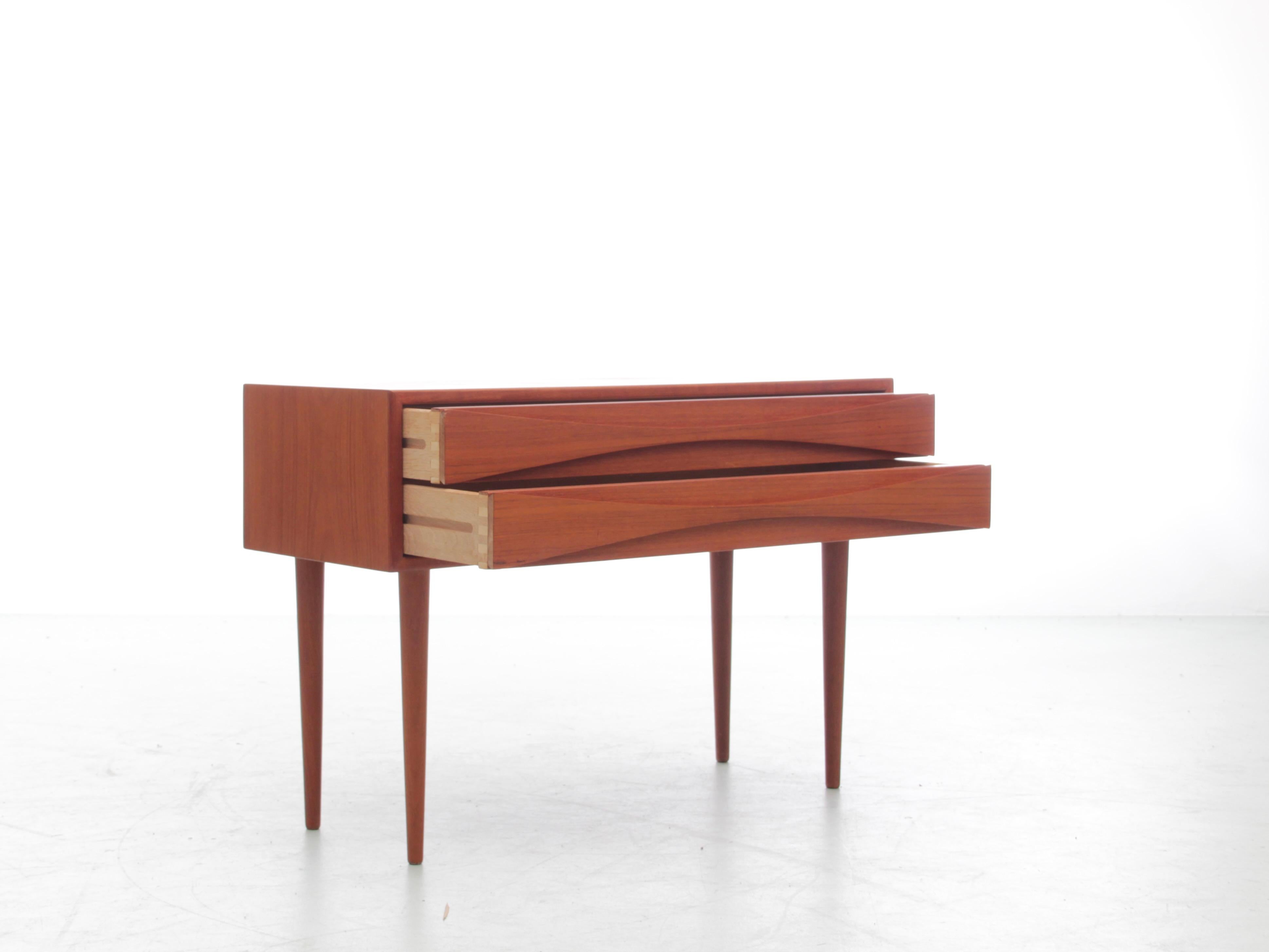 Mid-20th Century Mid-Century Modern Scandinavian Small Chest of Drawer by Arne Vodder For Sale