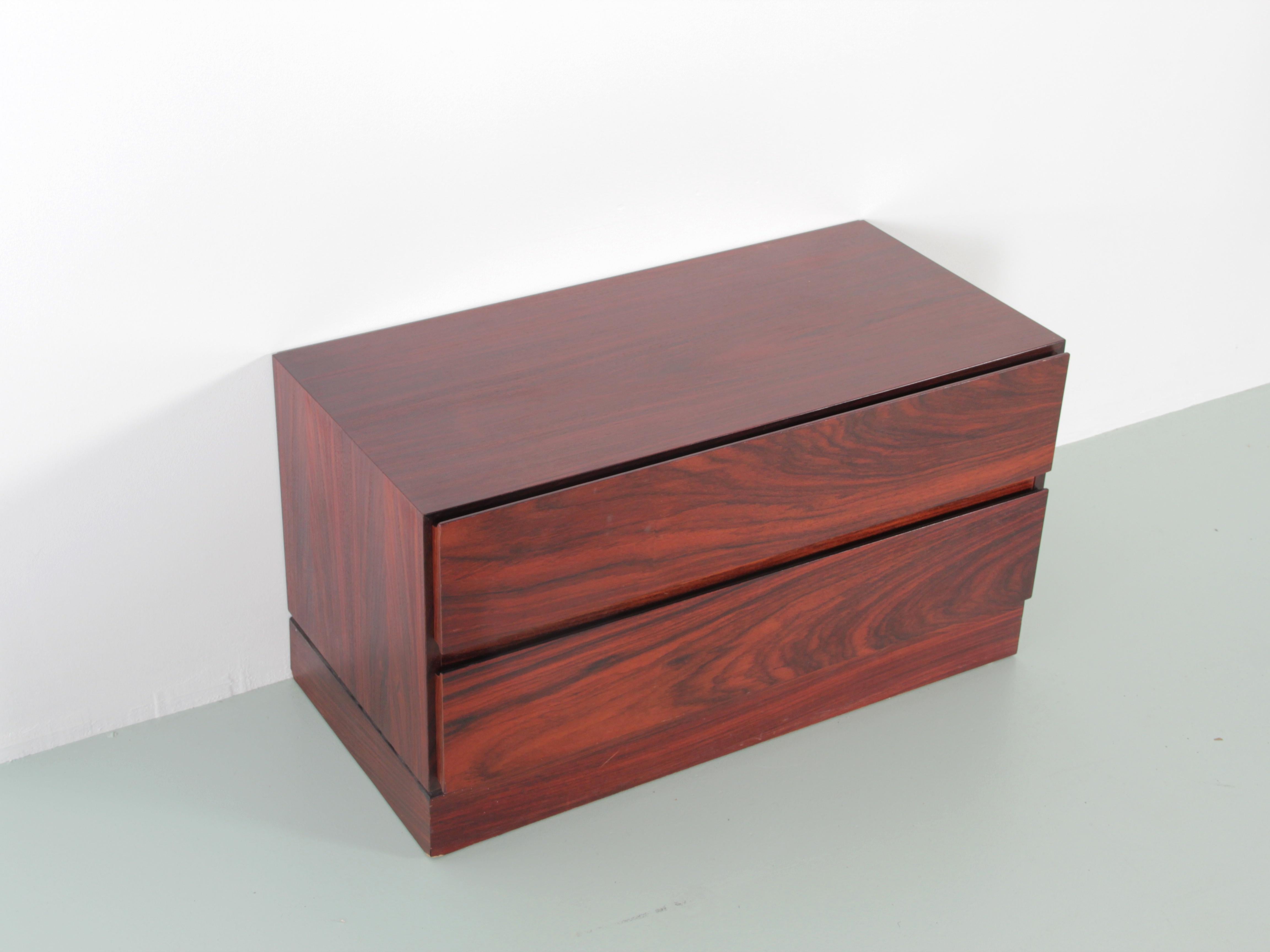 Scandinavian Modern Mid-Century Modern Scandinavian Small Chest of Drawers in Rosewood by Iversen