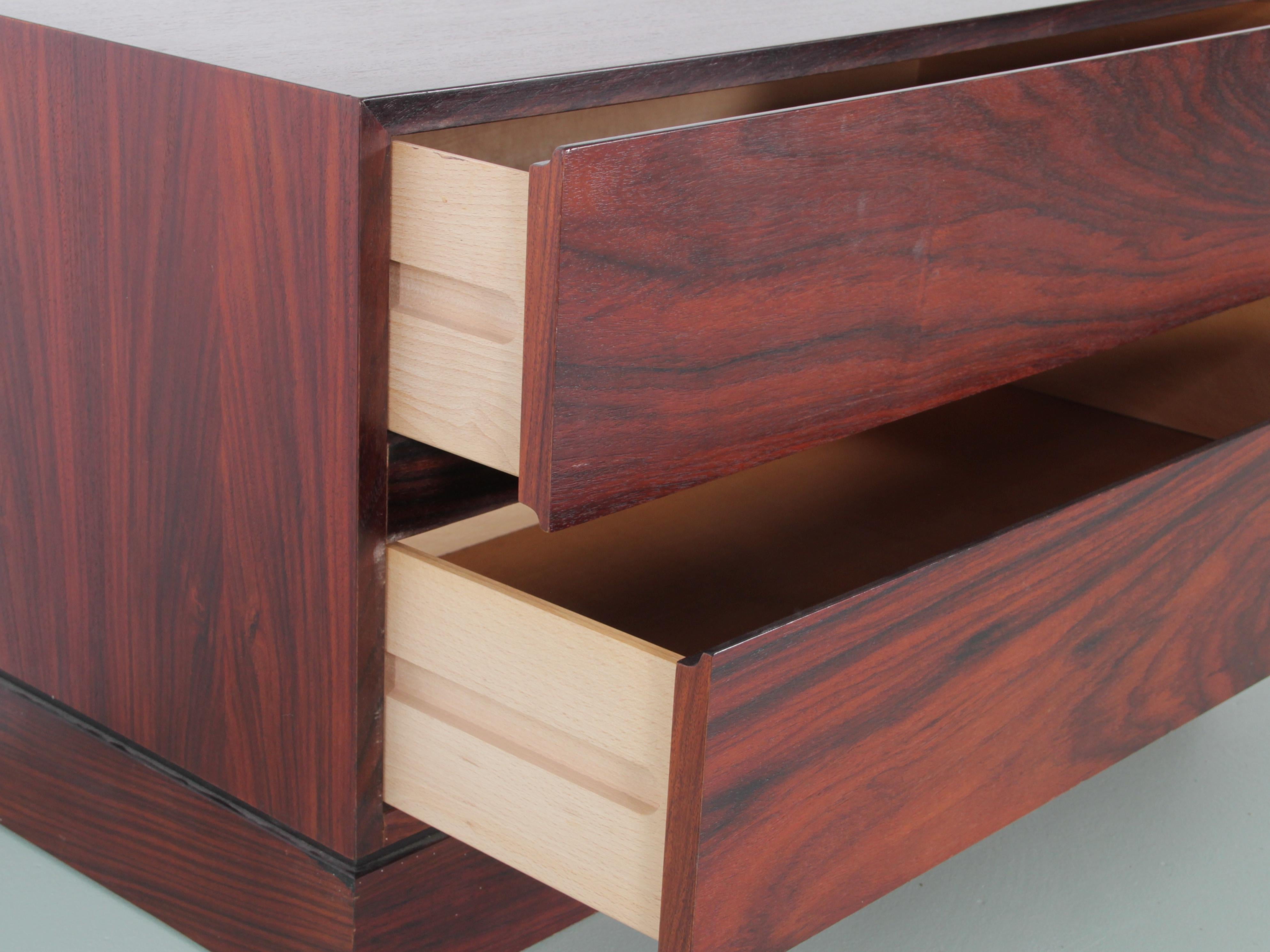 Mid-20th Century Mid-Century Modern Scandinavian Small Chest of Drawers in Rosewood by Iversen