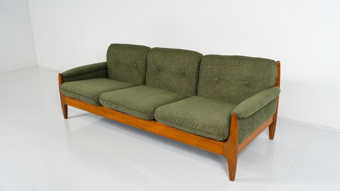 Mid-20th Century Mid-Century Modern Scandinavian Sofa, 1960s - New Upholstery For Sale