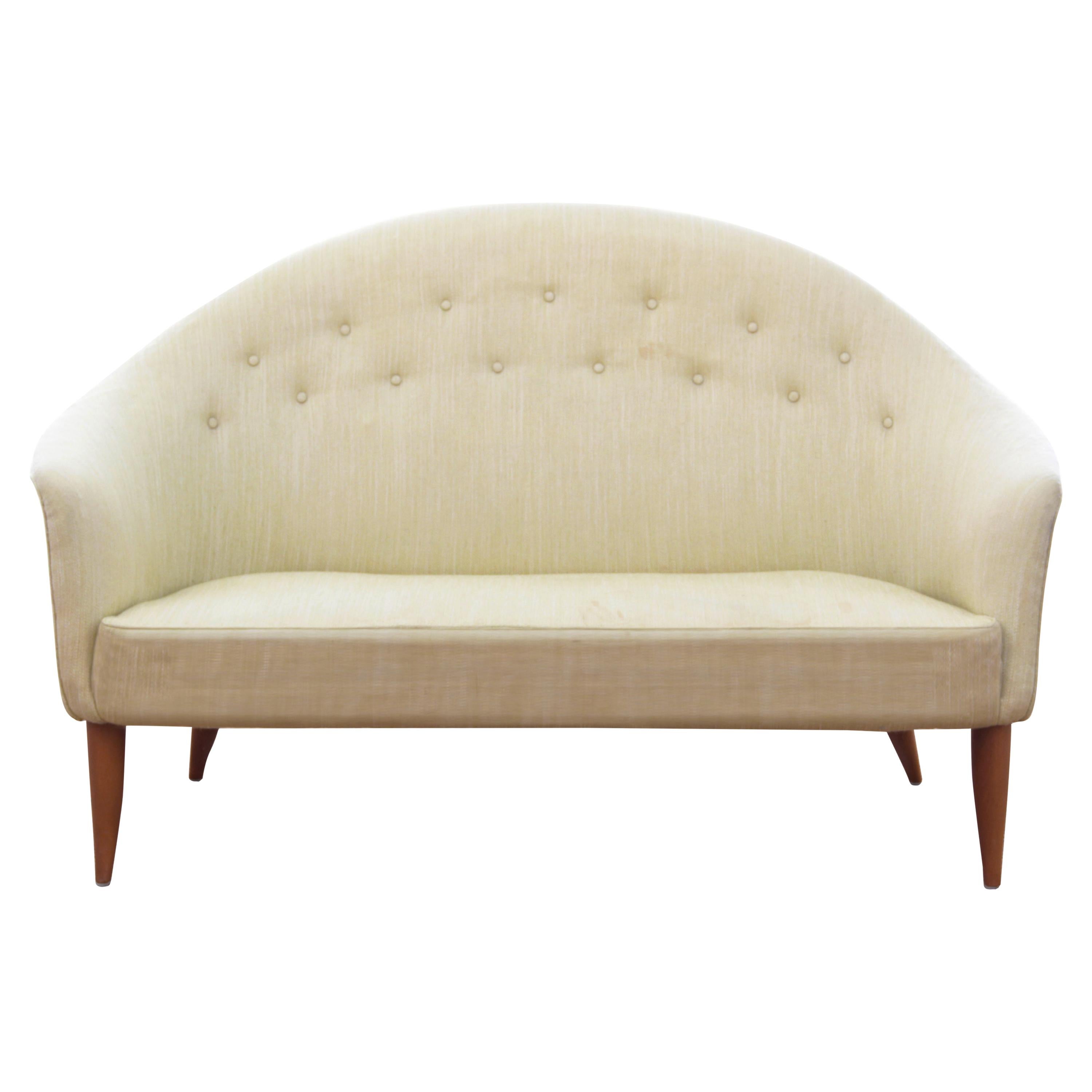 Mid-Century Modern Scandinavian Sofa 2-Seat For Sale