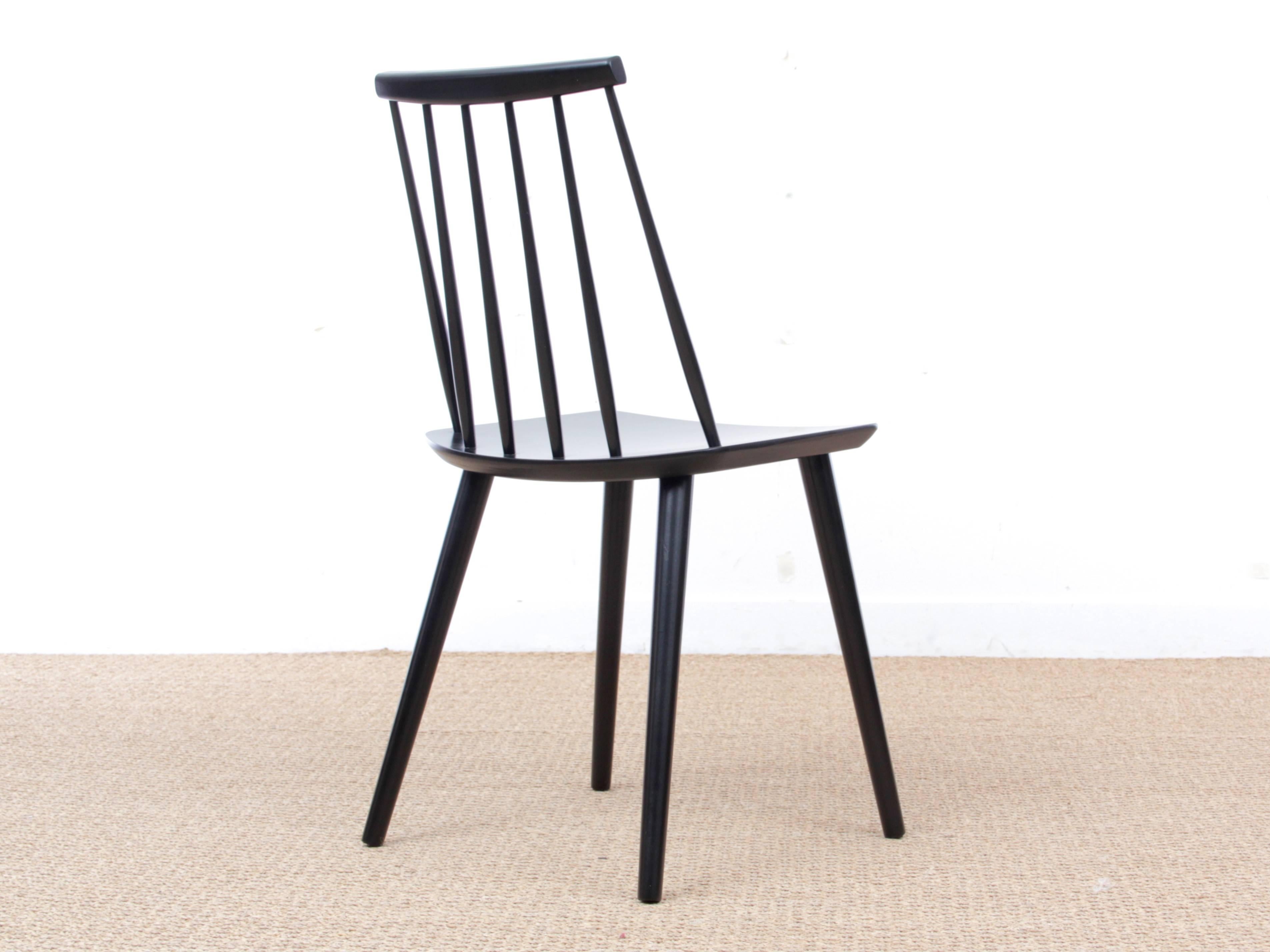 European Mid-Century Modern Scandinavian Stick Back Chair by Thomas Harlev For Sale