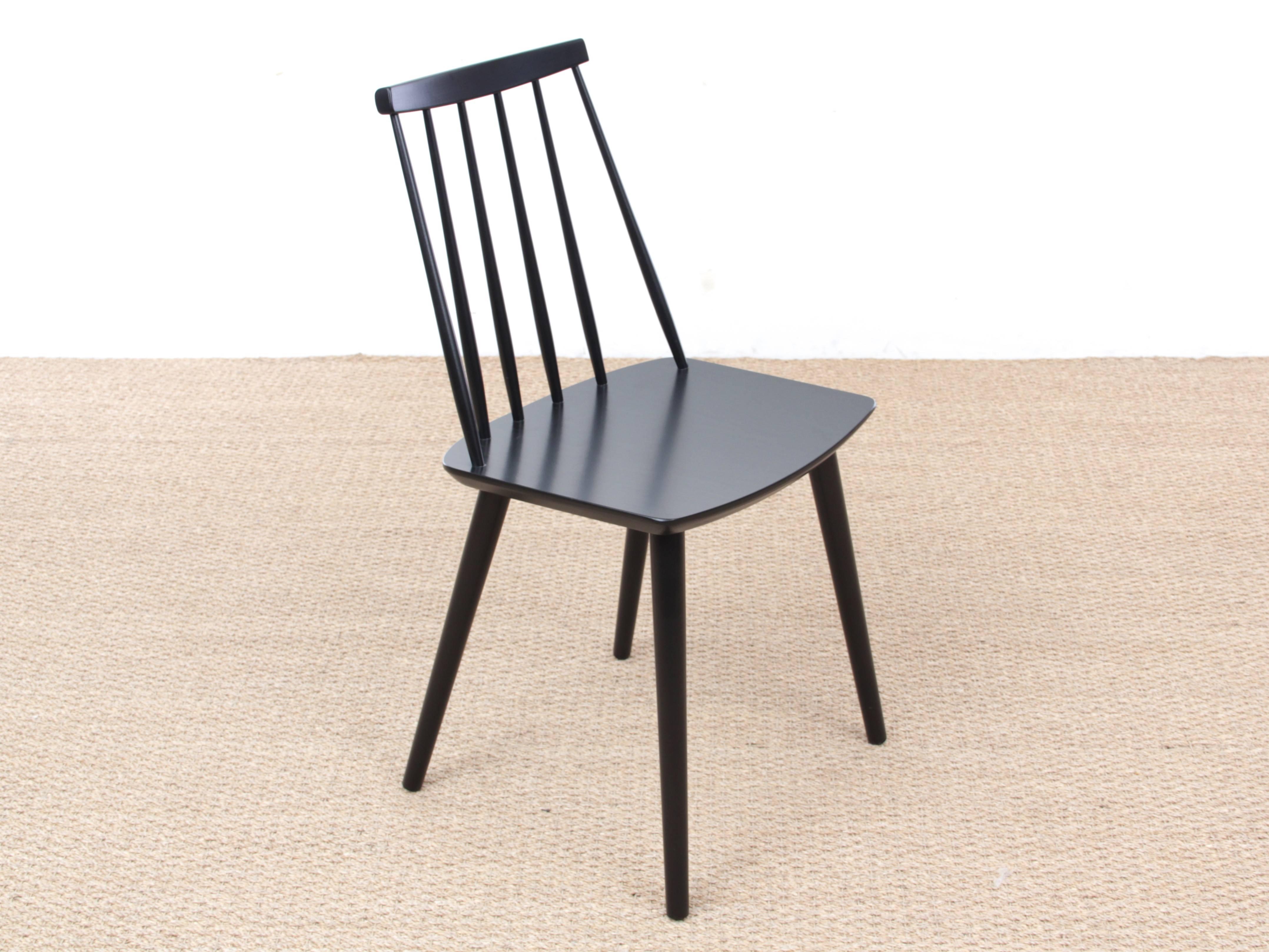 20th Century Mid-Century Modern Scandinavian Stick Back Chair by Thomas Harlev For Sale