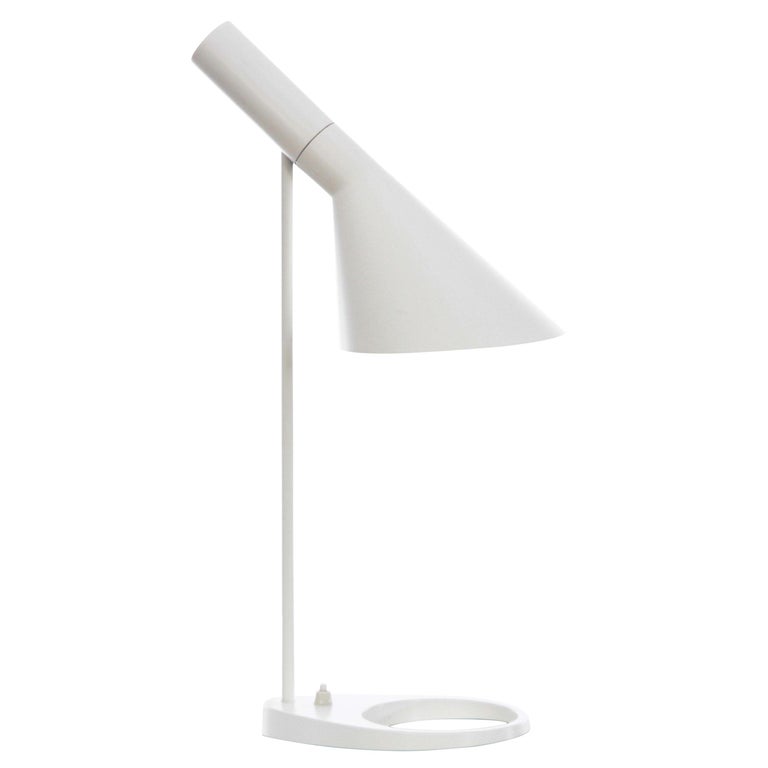 Mid-Century Modern Scandinavian Table Lamp AJ White by Arne Jacobsen For  Sale at 1stDibs