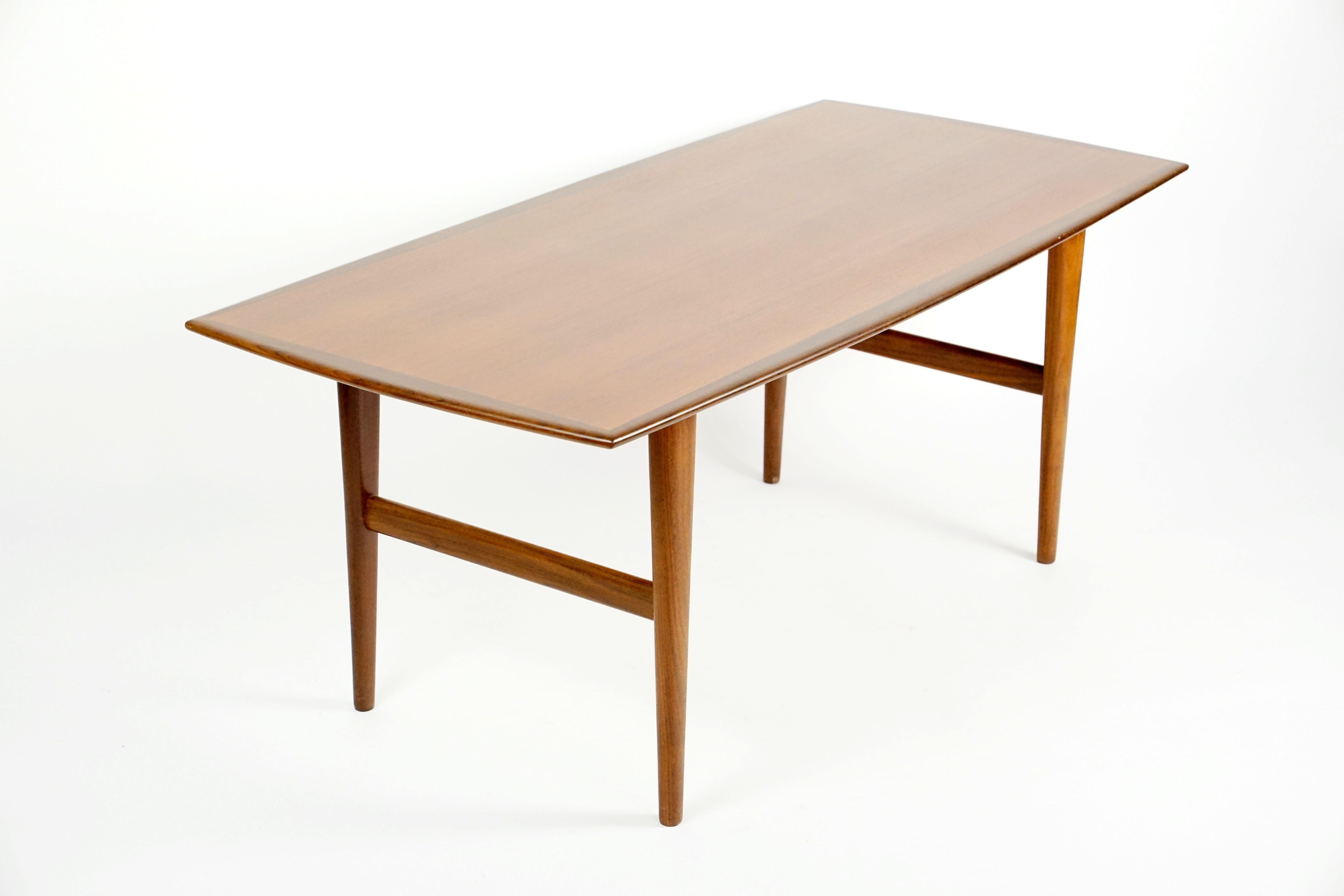 Mid-Century Modern Scandinavian Teak Coffee Table, 1960s For Sale 4