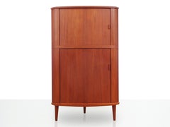 Mid-Century Modern Scandinavian Teak Corner Cabinet by Arne Hovmand Olsen
