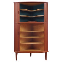 Mid-Century Modern Scandinavian Teak Corner Cabinet by Arne Hovmand Olsen